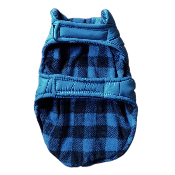 💙 Coleman Fleece Lined Dog Puffer Jacket Coat Pets Small Blue Outdoor S - Picture 5 of 12